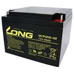 Long WP26-12 VRLA Battery 12V 26Ah Maintenance-Free M5 Connector