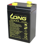 Long WP4.5-6 Battery: 6V 4.5Ah AGM Compact Low Self-Discharge