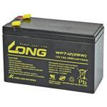 Long WP7-12(28W)-M/F1 VRLA Battery 12V 7Ah 151x102x65mm Low Self-Discharge