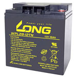 Long WPL28-12TN AGM VRLA 12V 28Ah Battery Low Self-Discharge M5 Connector
