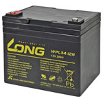 Long WPL34-12 Battery AGM VRLA 12V 34Ah 197x170x131mm M5 Maintenance-Free