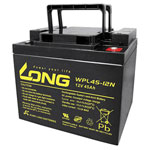 Long WPL45-12 12V 45Ah AGM Battery 199x171x166mm M6 Connector Low Self-Discharge