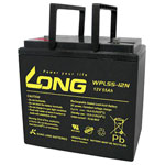 Long WPL55-12 AGM Battery 12V 55Ah Maintenance-Free Low Self-Discharge