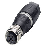 Lütze 490029 Sensor/Actuator Connector M12 Straight Socket 4 Pins A-Coded