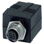 Lütze 490106 RJ45 Recessed Socket 4 Pins M12-RJ45 CAT 5e 1 Piece