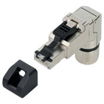 Lütze 490151 RJ45 Connector 8-Pin Right Angle Cat. 6A Metal Housing