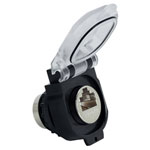 Lütze 492077 RJ45 Recessed Socket 8 Pins Shielded CAT 6A 22.5mm