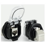 Lütze 493079 RJ45 Recessed Socket 8 Pins Right Angle