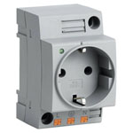 Lütze 680026 Push-in Socket Grey 5 Pieces Snap Closure Easy Mounting