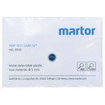 Martor 9910.09 MDP Test Card Set 5 Cards with Metal-Detectable Plastic