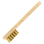 Matador 07810001 Brass Wire Spark Plug Brush Brass Bristles Wood Handle