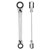 Matador 01840001 Double-Ended Ratchet Wrench 10-19mm Chrome-vanadium