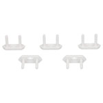 Max Hauri 166372 Socket Protector White 5 pk Safety Key Incl.