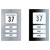 m-e modern-electronics 41067 Bell Panel Stainless Steel with LED Backlight