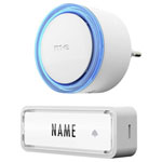 m-e 41150 Wireless Doorbell Set Battery Operated Incl. Nameplate