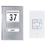 m-e modern-electronics 41165 Vistadoor Door Intercom Kit Stainless Steel