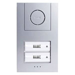 m-e 41186 Vistus AD ALU 4020 S Door Intercom Silver 2-Family House Kit