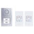 m-e 41186 Vistus AD ALU 4020 S Door Intercom Silver 2-Family House Kit