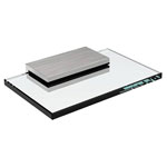 m-e modern-electronics 41261 Door Intercom Rain Shelter 76mm Steel/Glass