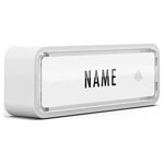 m-e 41290 Wireless Doorbell Button White Battery Operated Incl. Nameplate