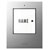 m-e 41302 BELL-500 Wireless Doorbell Button with Backlit Nameplate