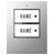 m-e 41304 BELL-500 Wireless Doorbell Transmitter Backlit Nameplate