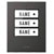 m-e 41307 BELL-500 Wireless Doorbell Button with Backlit Nameplate