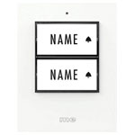 m-e 41357 Bell-500 Wireless Doorbell Button Backlit 2-Family House