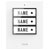 m-e 41358 BELL-500 Wireless Doorbell Transmitter with Backlit & Nameplate