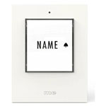 m-e 41430 Bell Button Backlit Incl. Nameplate White for 1-Family House
