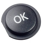 MEC 10ZC09UV11806 Ultranavimec Round Black Cap with White UV "OK" Text