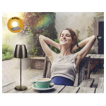 Megatron MT68059 TAVOLA Solar Desk Light LED 2W Black Solar-Powered