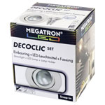 Megatron MT75400 Flush Mount Light LED GU10/GU5.3 6W White