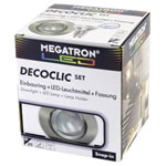 Megatron MT75403 Flush Mount Light LED GU10/GU5.3 6W Brushed Iron