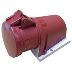 MENNEKES 32 CEE Wall Socket 32A 5-Pin 400V Splash Proof Screwless Design