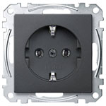 Merten MEG2301-0414 Socket System Anthracite Type F 16A 1piece