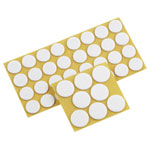 Metafranc WU0645296 Felt Slider Self-Adhesive Circular White 1 Set