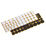 Metafranc WU0645306 Felt Slider Self-Adhesive White/Brown 1 Set