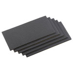Metafranc WU0645726 Felt Pads Self-Adhesive Square Black 200x100 mm