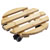 Metafranc WU0825330 Plant Caddy Bamboo 60kg Max Load 4 Casters