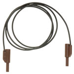 Metrel 20991764 Safety Test Lead Black/Brown 4 mm Jack 1.50 m