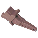 Metrel 20991785 A 1297 Alligator Clip Brown Good Electrical Contact