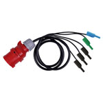 Metrel 20992854 Test Lead Adapter CEE 3-Pin 16A 4mm Jack 3-Phase