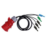 Metrel 20992855 3-Phase Test Lead Adapter for CEE 32A 5-Pin Connector