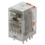 Metz Connect 110017101407 Plug-in Relay 24V AC 7A 4 Change-Overs LED