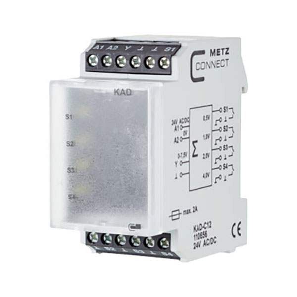 Metz Connect 110656 D-A Converter 24V AC/DC LED Indicators Screw T...