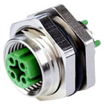 Metz Connect MMT371A115-0009 PCB Terminal Socket 8-Pin IP67 M12 Cat.5