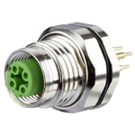 Metz Connect MMW370A1A1 PCB Terminal Socket 4-Pin IP67 Rail Use