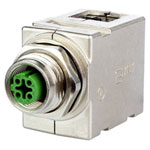 Metz Connect MWN911A115 Sensor/Actuator Connector M12/RJ45 IP67 Zinc