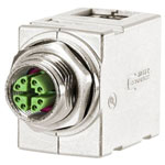 Metz Connect MWN911A415 Sensor M12 to RJ45 IP67 Zinc Angled Rail Use